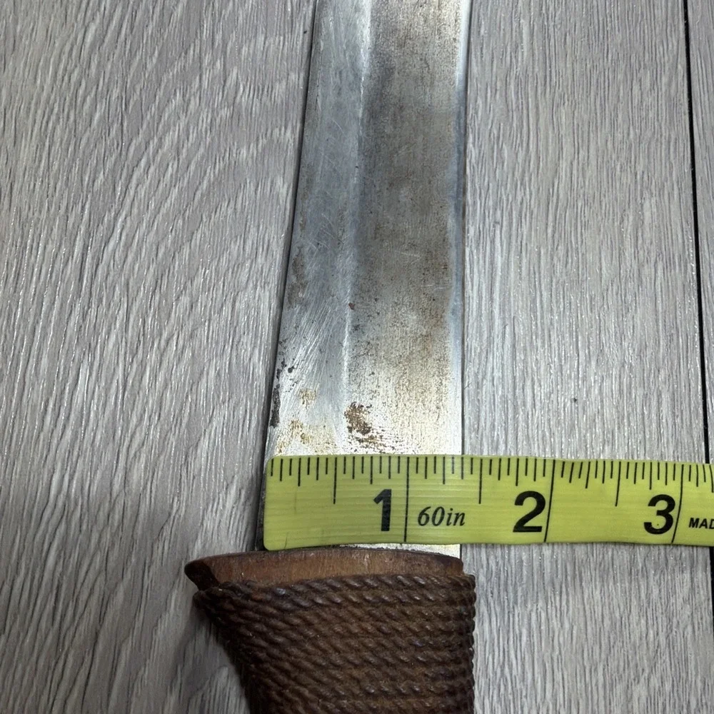 Vintage US WW2 Knife Ka-Bar Braided Handle 12